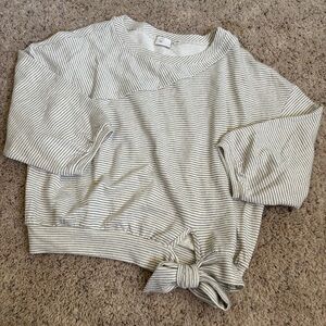Anthropologie postmark oversized striped sweater